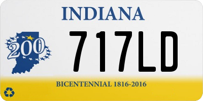 IN license plate 717LD