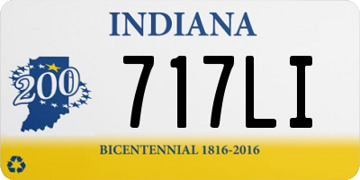 IN license plate 717LI