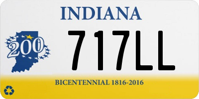 IN license plate 717LL