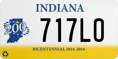 IN license plate 717LO