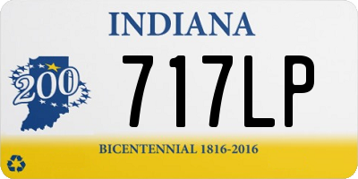 IN license plate 717LP