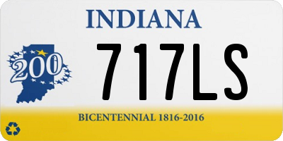 IN license plate 717LS