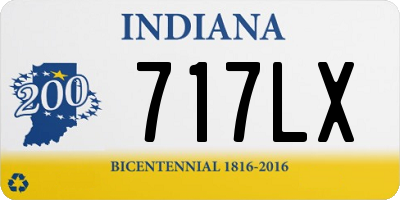 IN license plate 717LX