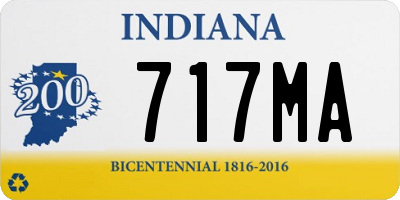 IN license plate 717MA