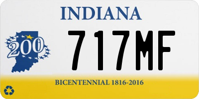 IN license plate 717MF