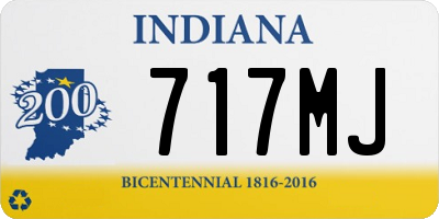 IN license plate 717MJ
