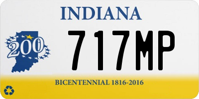 IN license plate 717MP