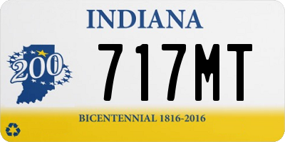 IN license plate 717MT