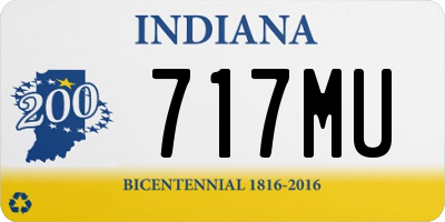 IN license plate 717MU