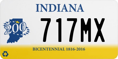 IN license plate 717MX