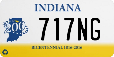 IN license plate 717NG