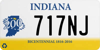 IN license plate 717NJ