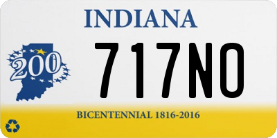 IN license plate 717NO