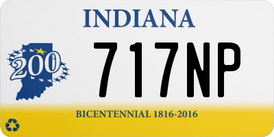 IN license plate 717NP