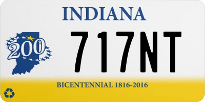 IN license plate 717NT