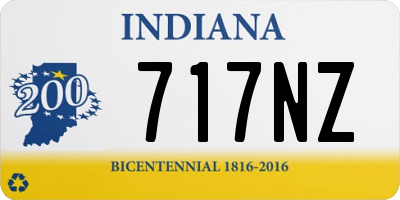 IN license plate 717NZ