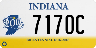 IN license plate 717OC