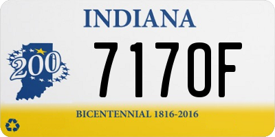 IN license plate 717OF