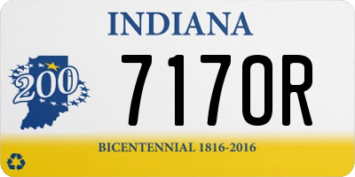 IN license plate 717OR