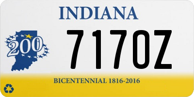 IN license plate 717OZ