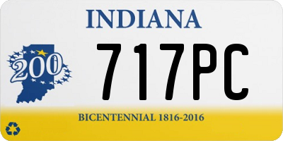 IN license plate 717PC