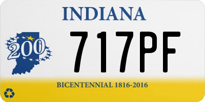 IN license plate 717PF