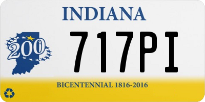 IN license plate 717PI
