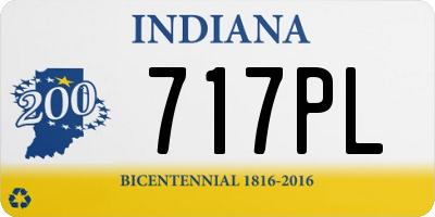 IN license plate 717PL