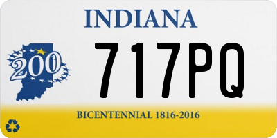 IN license plate 717PQ