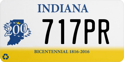 IN license plate 717PR