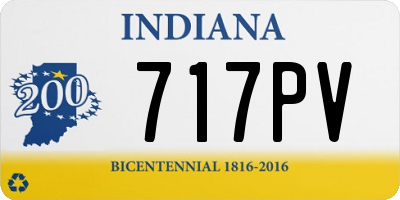 IN license plate 717PV
