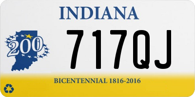 IN license plate 717QJ