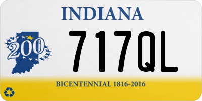 IN license plate 717QL