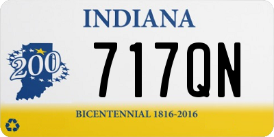 IN license plate 717QN