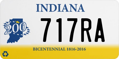 IN license plate 717RA