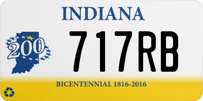 IN license plate 717RB