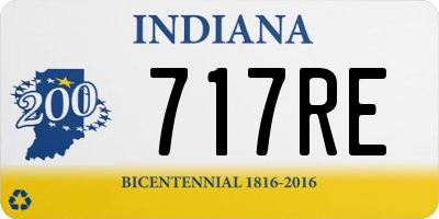IN license plate 717RE