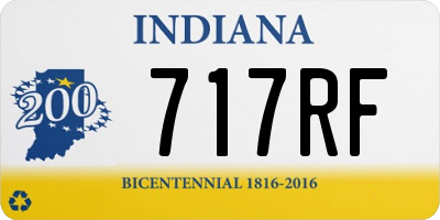 IN license plate 717RF