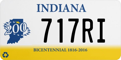 IN license plate 717RI