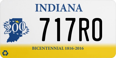 IN license plate 717RO