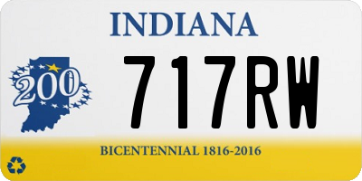 IN license plate 717RW