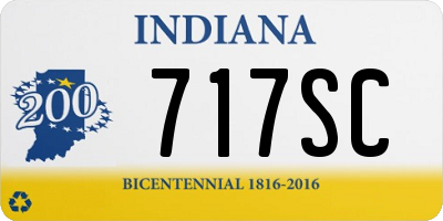 IN license plate 717SC