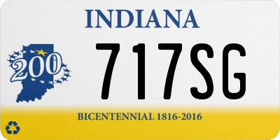 IN license plate 717SG