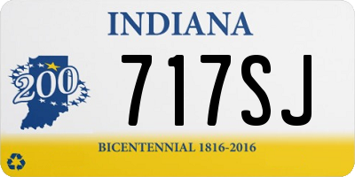 IN license plate 717SJ