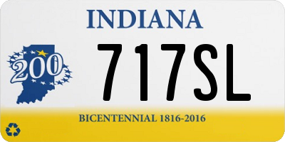 IN license plate 717SL