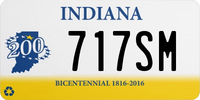 IN license plate 717SM