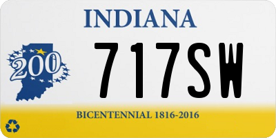 IN license plate 717SW