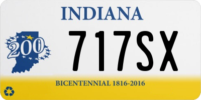 IN license plate 717SX