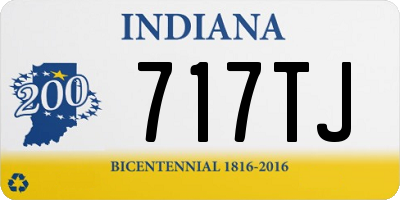 IN license plate 717TJ