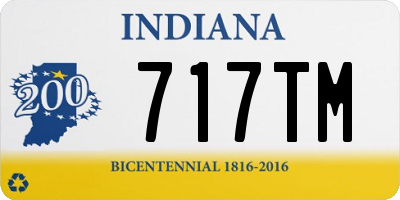 IN license plate 717TM